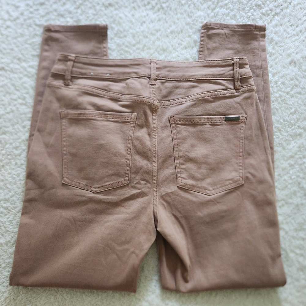 WHBM The Skinny Ankle High Rise Pants Mauve Pink Size 8 Stretch Cotton Blend - Picture 9 of 9